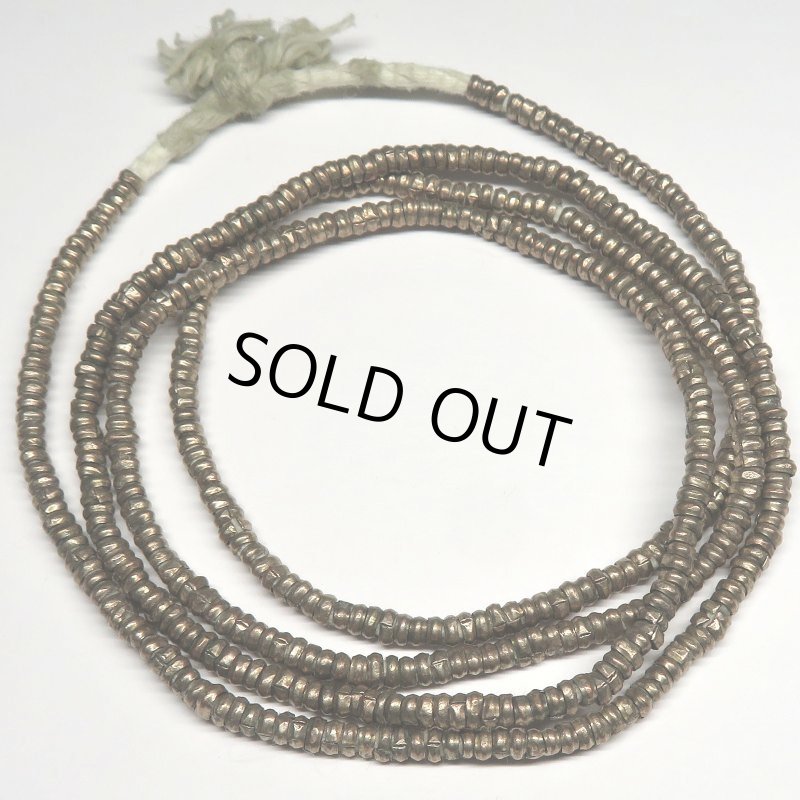 画像1: エチオピア燻し銀ビーズ連 (1)