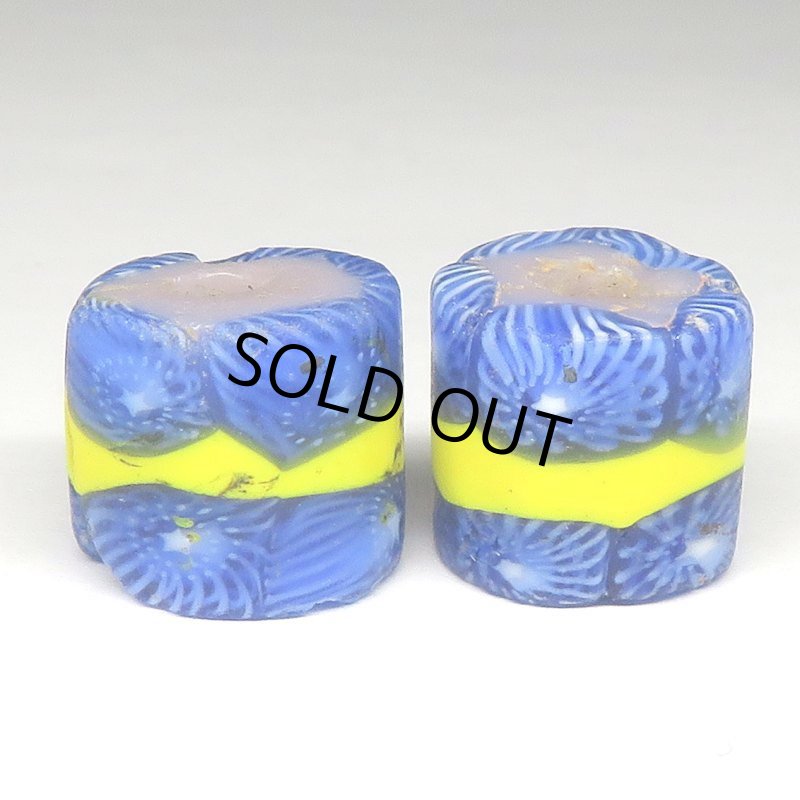 画像1: 中薄型ミルフィオリ　2個セット (1)