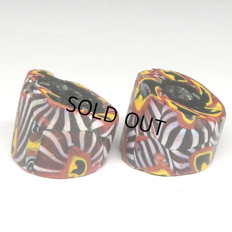 画像2: 中薄型ミルフィオリ　ムラーノの雄鶏　2個セット (2)