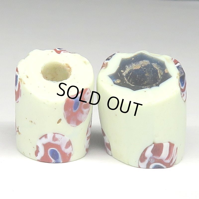 画像2: 中薄型ミルフィオリ大　2個セット (2)