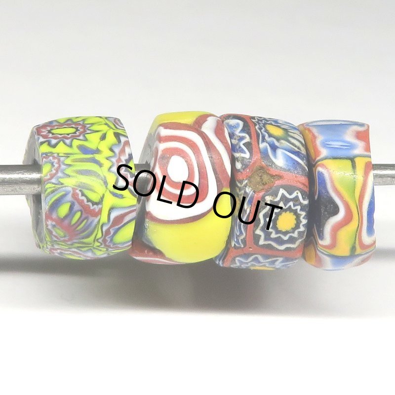 画像4: 薄型ミルフィオリ 4個セット (4)