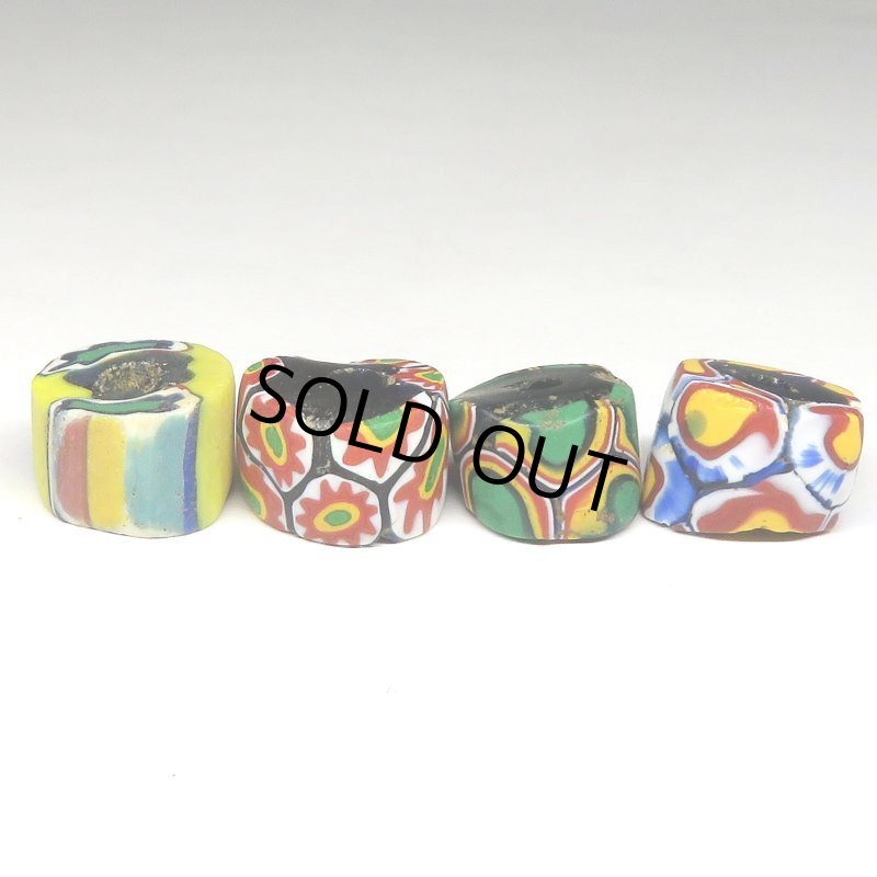 画像2: 薄型ミルフィオリ 4個セット (2)