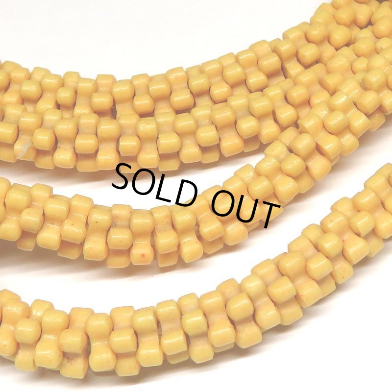 画像2: フラワービーズ 山吹色ロング (2)