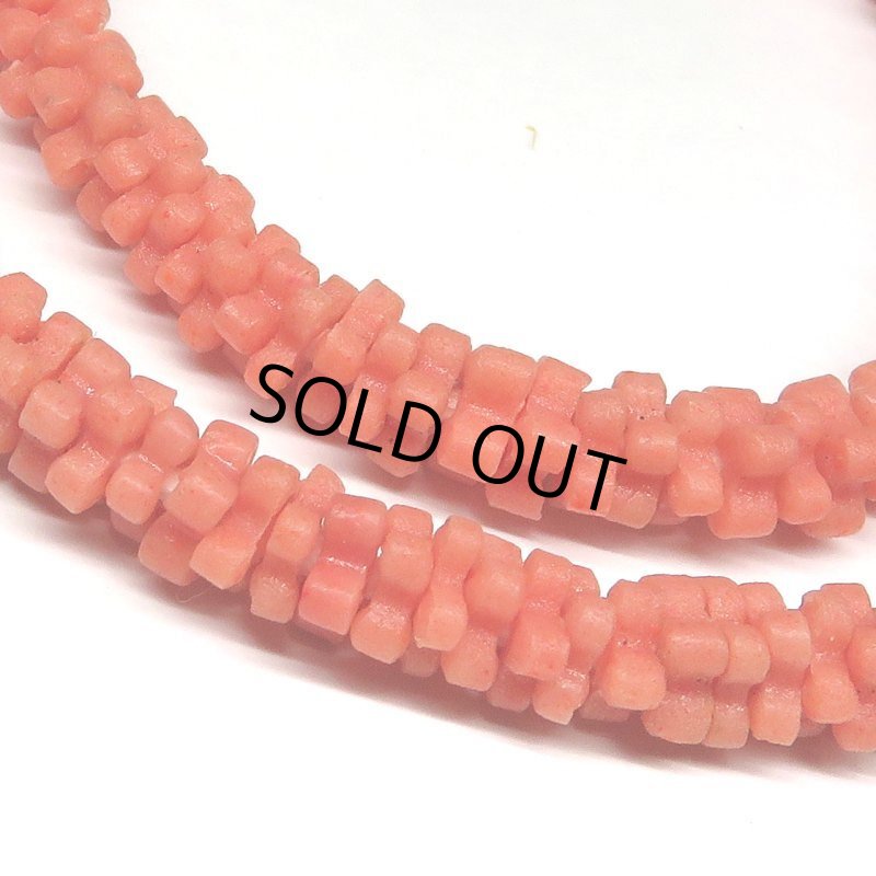 画像2: フラワービーズ サーモンピンク短連(複数在庫あり) (2)