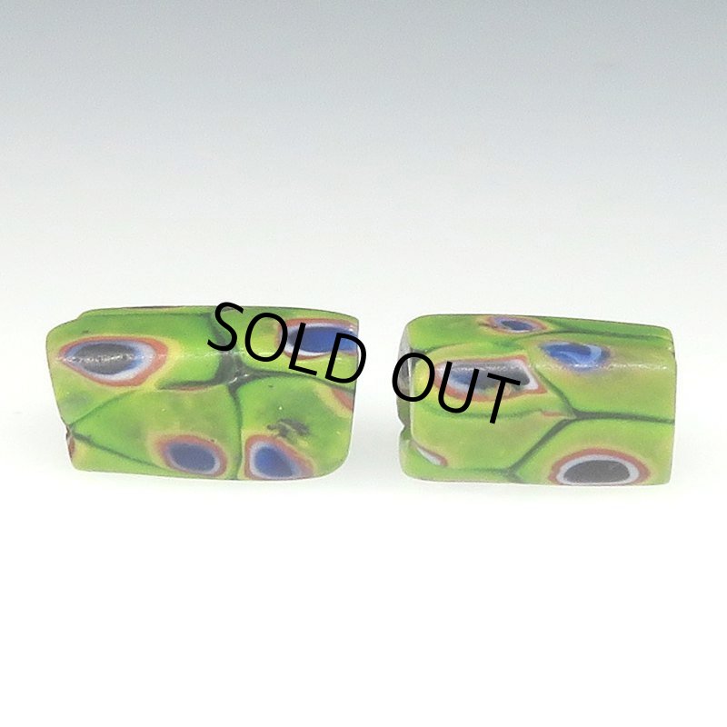 画像3: 角型ミルフィオリ小　2個セット (3)