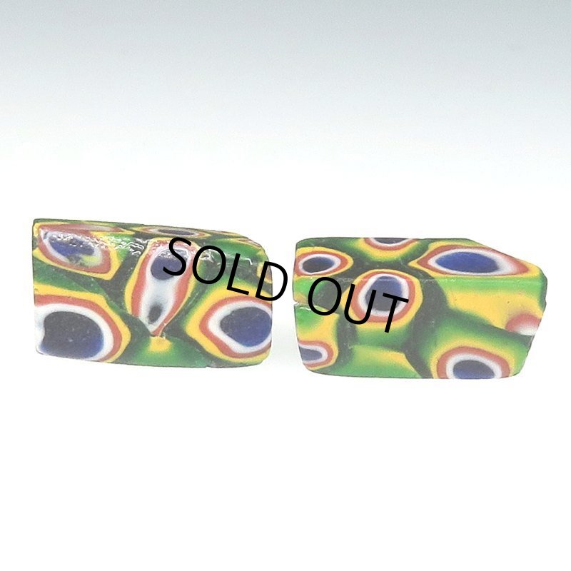 画像3: 角型ミルフィオリ 2個セット (3)