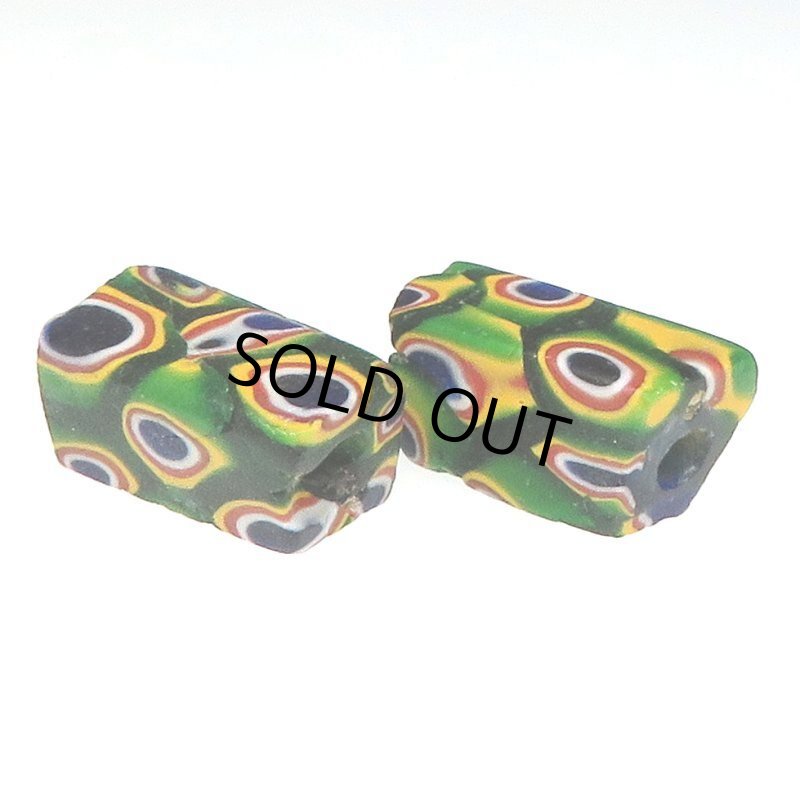 画像4: 角型ミルフィオリ 2個セット (4)