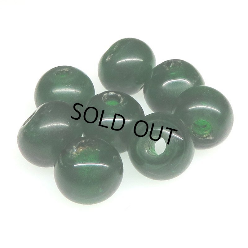 画像3: ナガ族深い緑クリア玉　8個セット（複数在庫あり） (3)