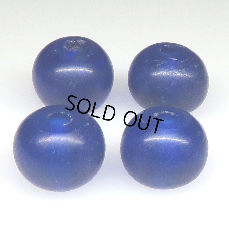 画像2: ナガ族瑠璃色クリア大　4個セット (2)