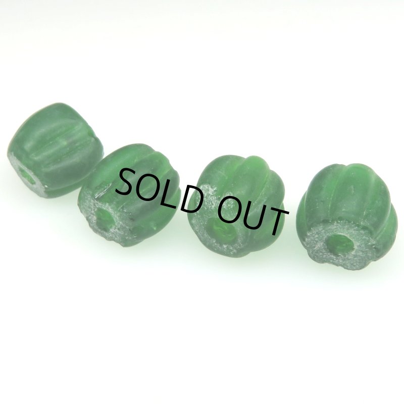 画像3: ナガ族蜜柑玉グリーンクリア　4個セット (3)