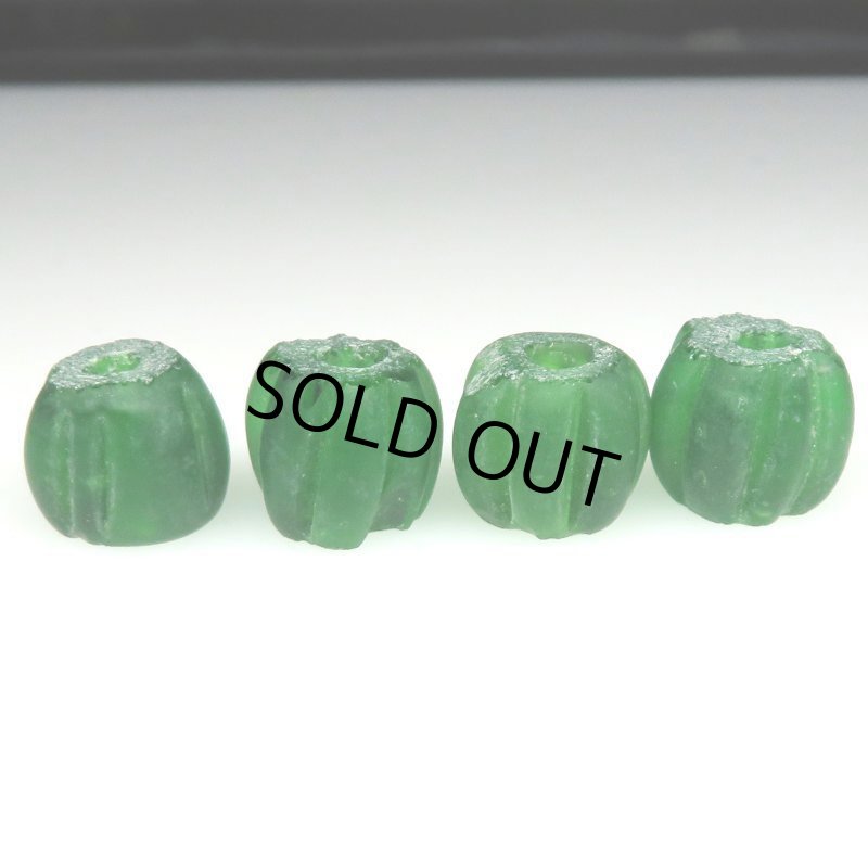 画像2: ナガ族蜜柑玉グリーンクリア　4個セット (2)