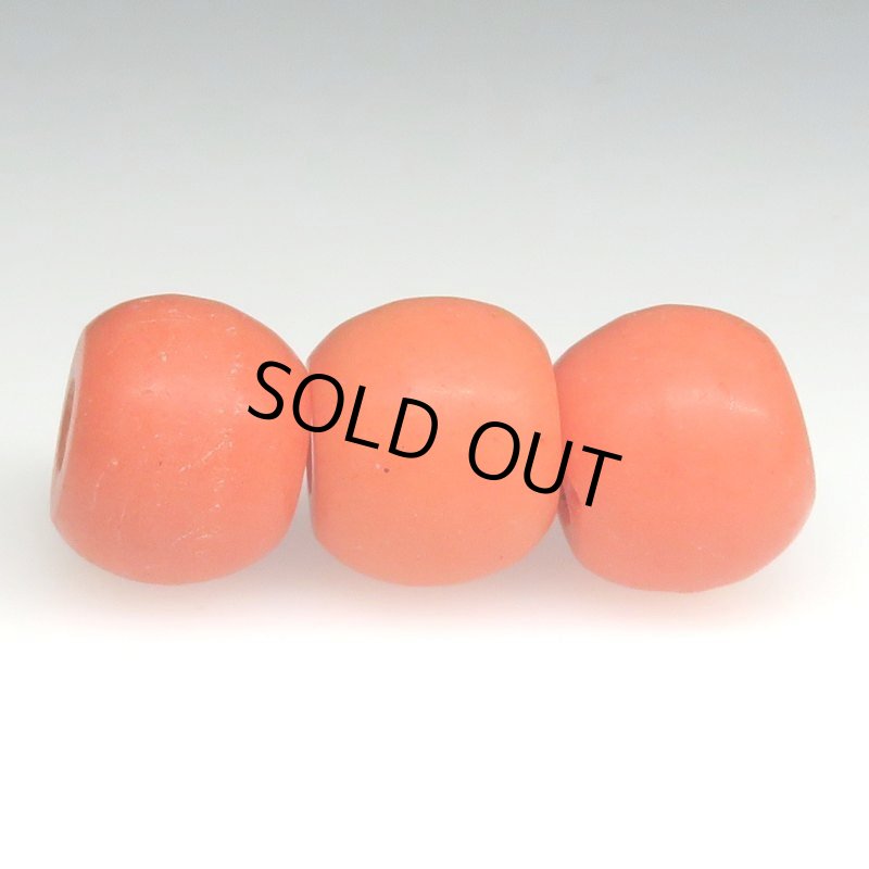 画像4: ナガ族グラスコーラル　ベージュ　3個セット (4)