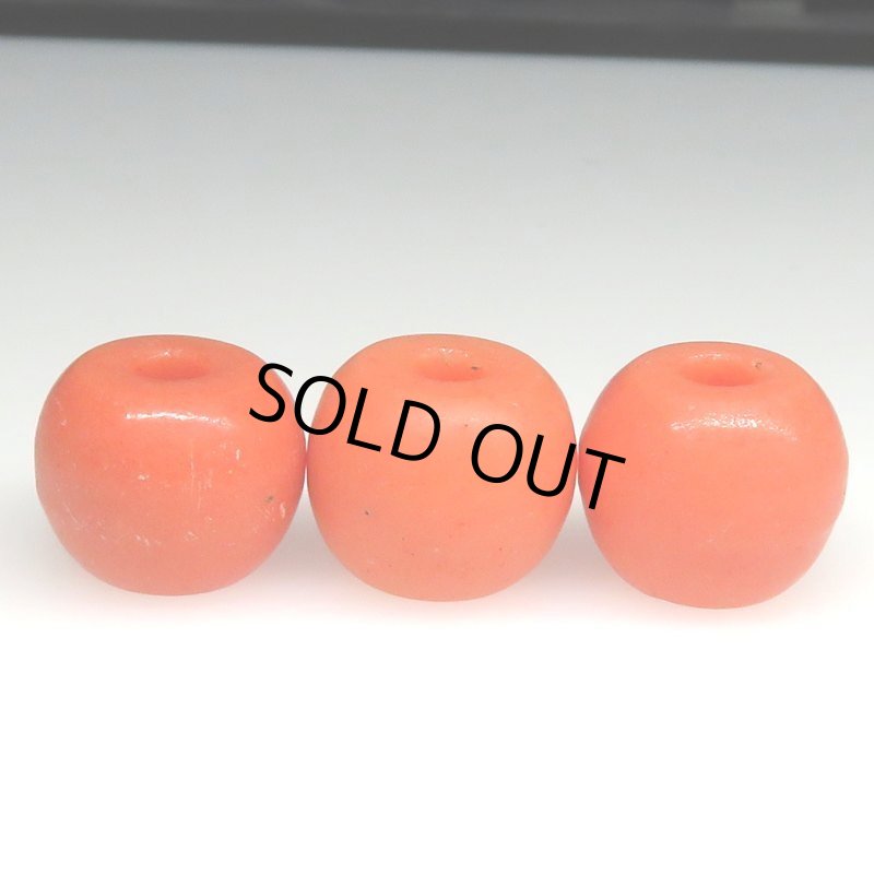 画像3: ナガ族グラスコーラル　ベージュ　3個セット (3)