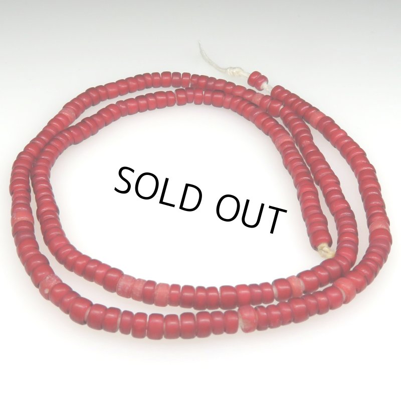 画像1: 小さめ深い金赤ホワイトハーツ連 少し短め (1)