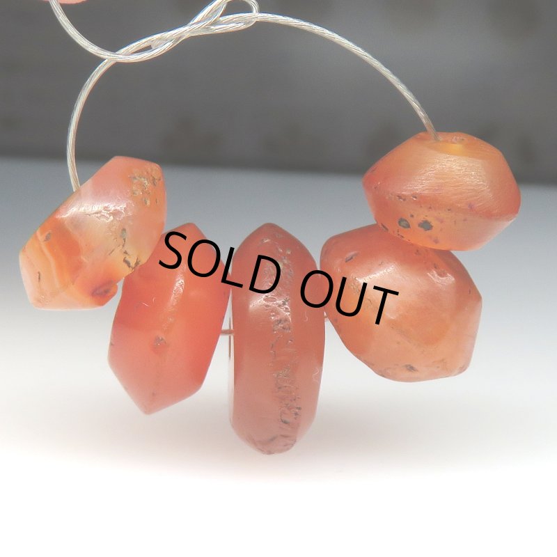 画像2: ジュンネ発掘カーネリアン　5個セット (2)