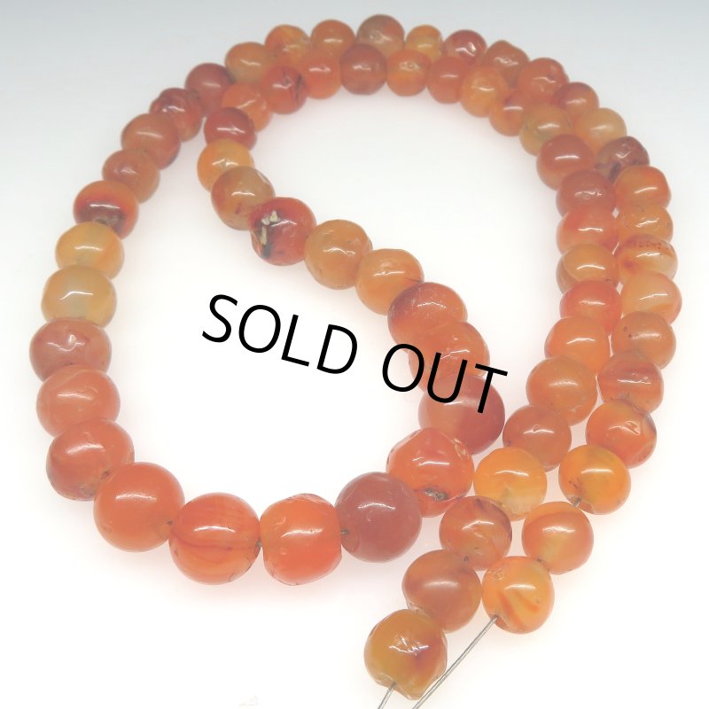 画像4: ジャワ出土カーネリアン連 (4)