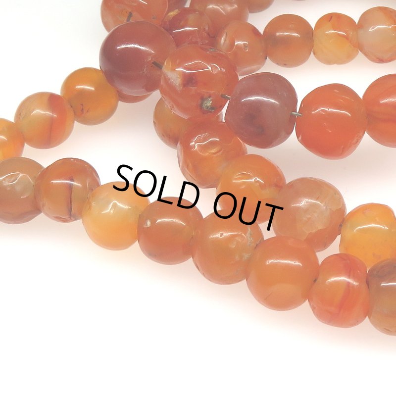 画像2: ジャワ出土カーネリアン連 (2)