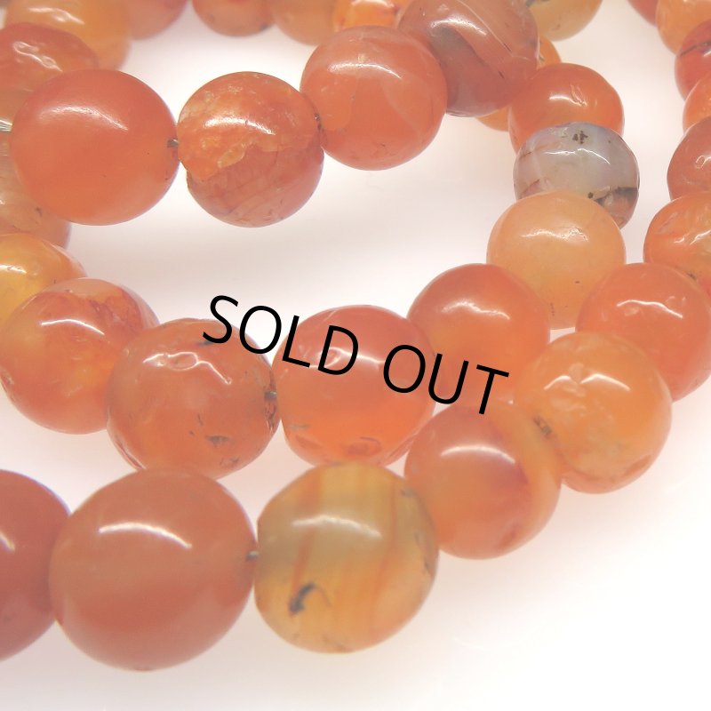 画像3: ジャワ出土カーネリアン連 (3)