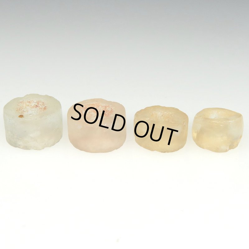 画像3: ジュンネ発掘古代水晶ディスク型　4個セット (3)