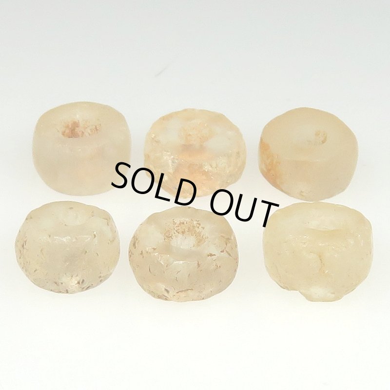 画像2: ジュンネ発掘古代水晶ディスク型 小6個セット (2)