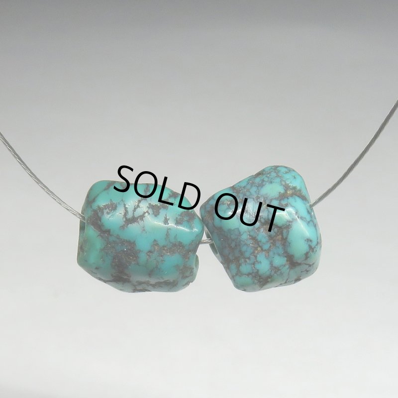 画像5: チベタンアンティークターコイズ　2個セット (5)