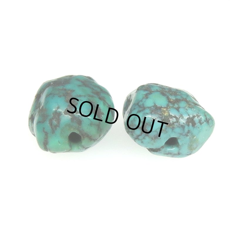 画像4: チベタンアンティークターコイズ　2個セット (4)