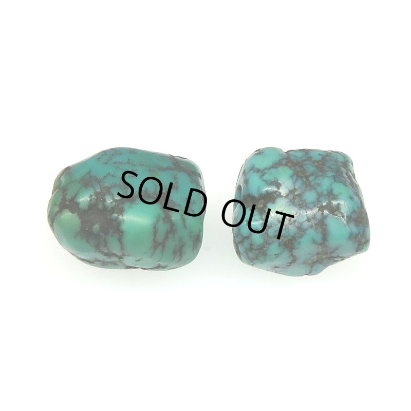 画像2: チベタンアンティークターコイズ　2個セット (2)