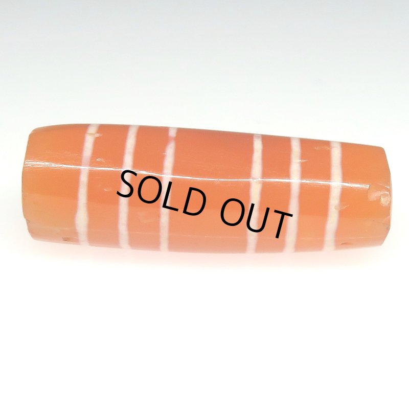 画像2: 古エッチドカーネリアン(ビルマ)Eched carnelian (2)