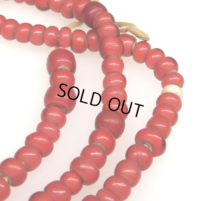 画像3: 小粒の金赤ホワイトハーツ連 少し短め (3)