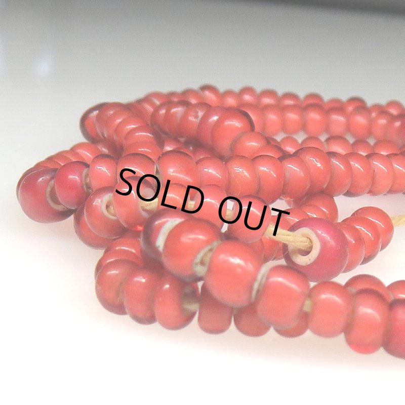 画像4: 小粒の金赤ホワイトハーツ連 少し短め (4)