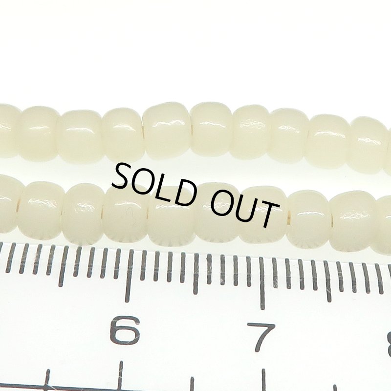 画像3: 乳白のシードビーズ太連 (3)