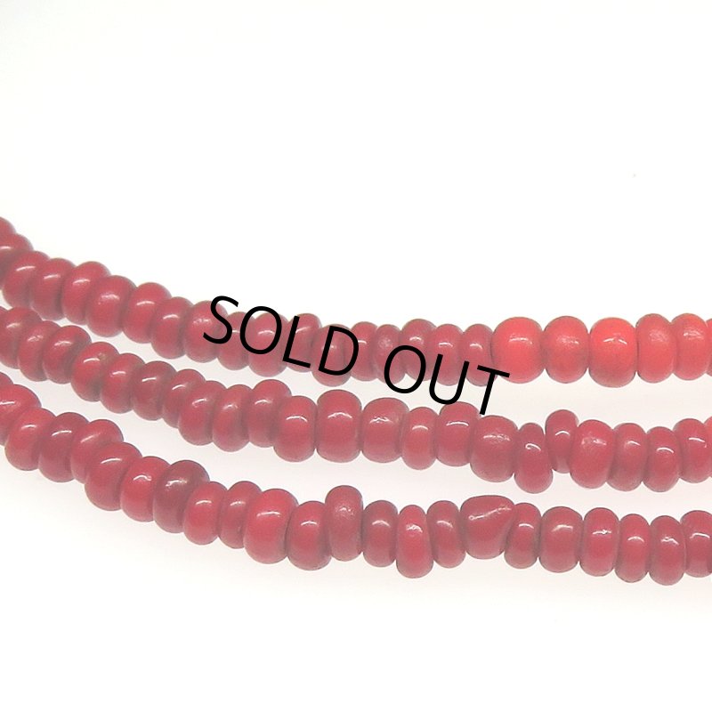 画像2: 血赤のシードビーズ連 (2)