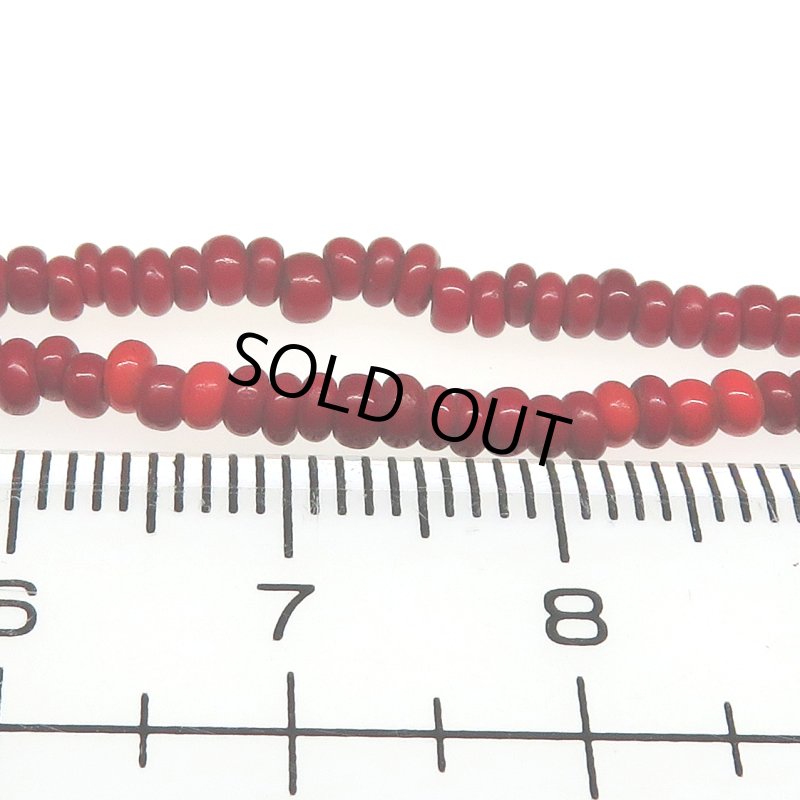 画像3: 血赤のシードビーズ連 (3)