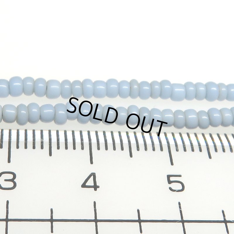 画像4: 淡いブルーグレーのシードビーズ連 (4)