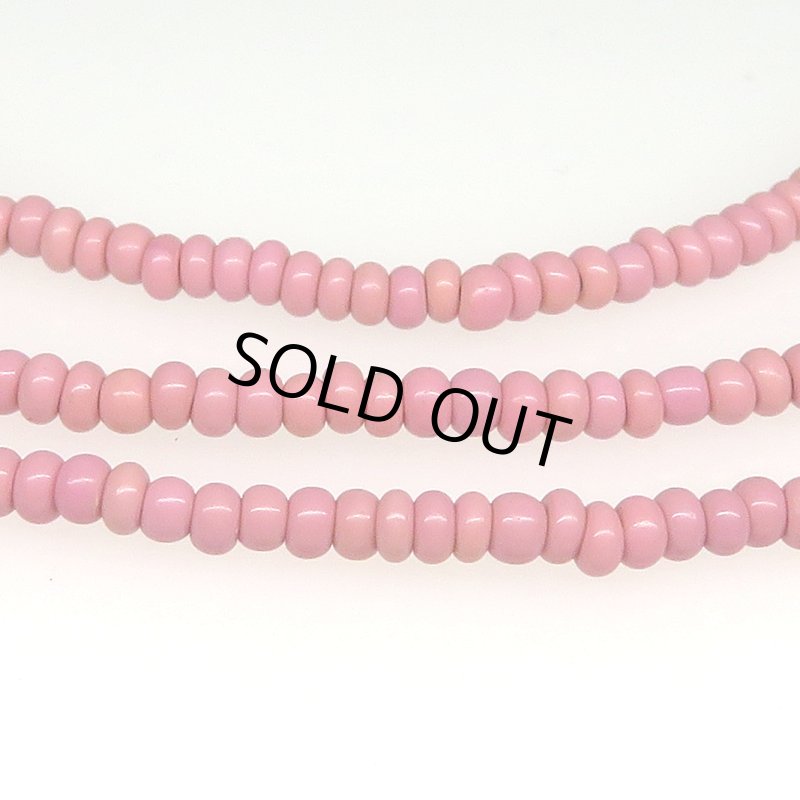 画像2: ピンク極小シードビーズ連 (2)