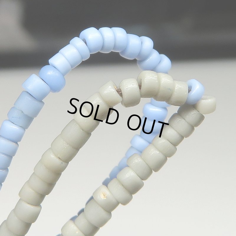 画像3: ブルーグレーMix極小シードビーズ連 (3)