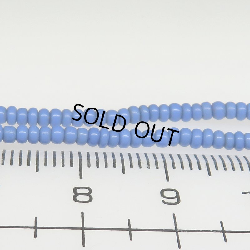 画像4: ブルーの極小シードビーズ連 (4)
