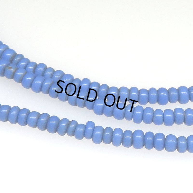 画像2: ブルーの極小シードビーズ連 (2)