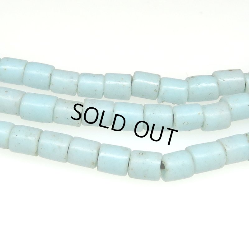 画像2: 淡いブルーチューブ型シード連 (2)