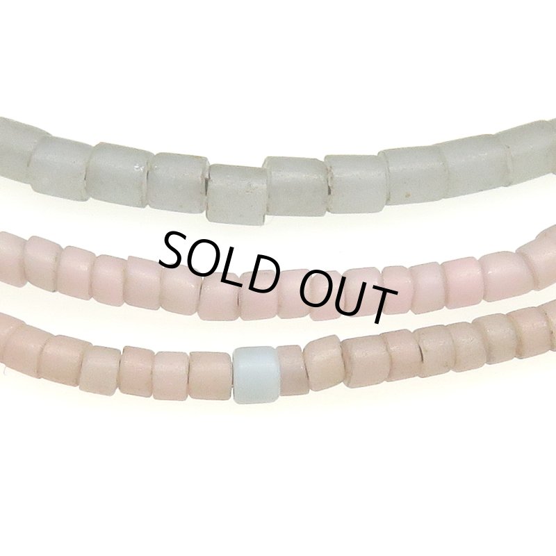 画像2: ピンクグレー+グレーチューブ型ミックスシード連 (2)