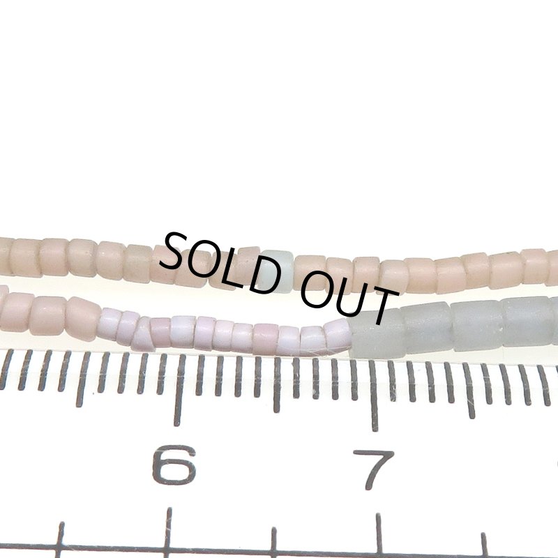 画像4: ピンクグレー+グレーチューブ型ミックスシード連 (4)