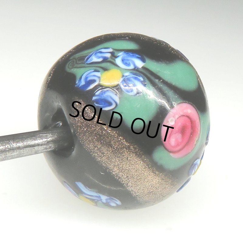 画像4: 薔薇と忘れな草　黒 (4)