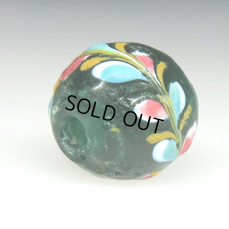 画像4: リーフモチーフ深緑クリア (4)