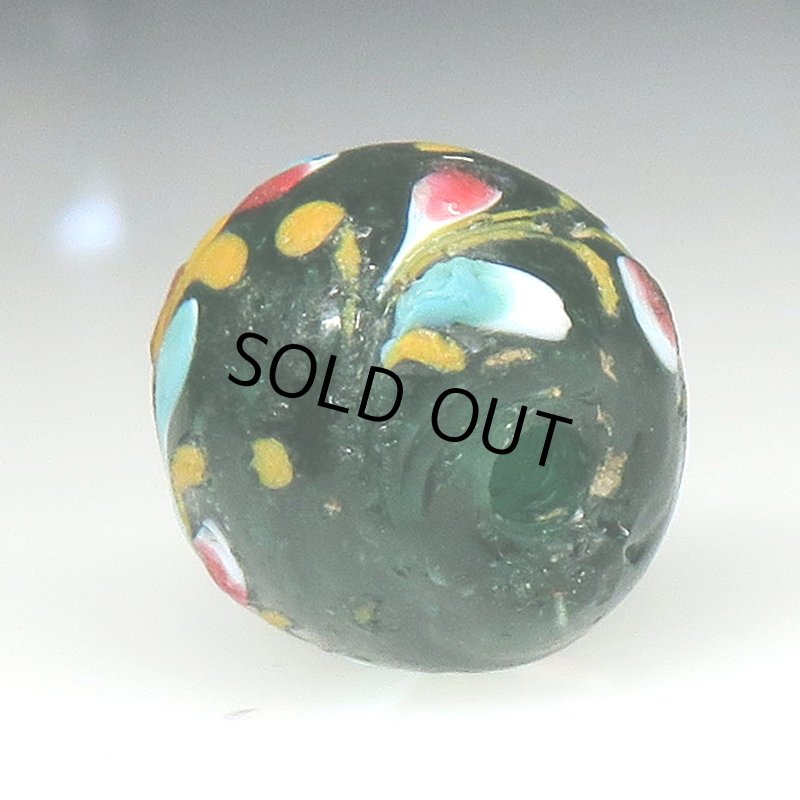 画像5: リーフモチーフ深緑クリア (5)