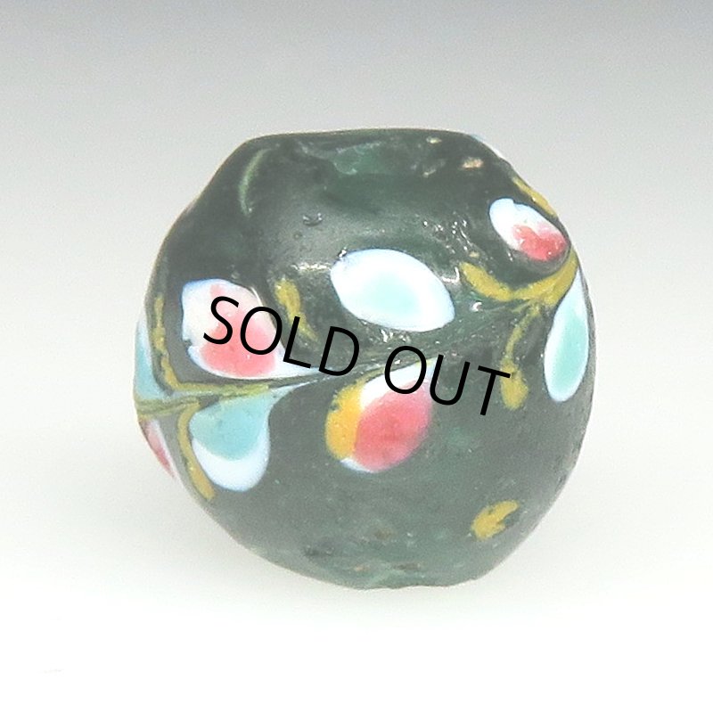 画像2: リーフモチーフ深緑クリア (2)