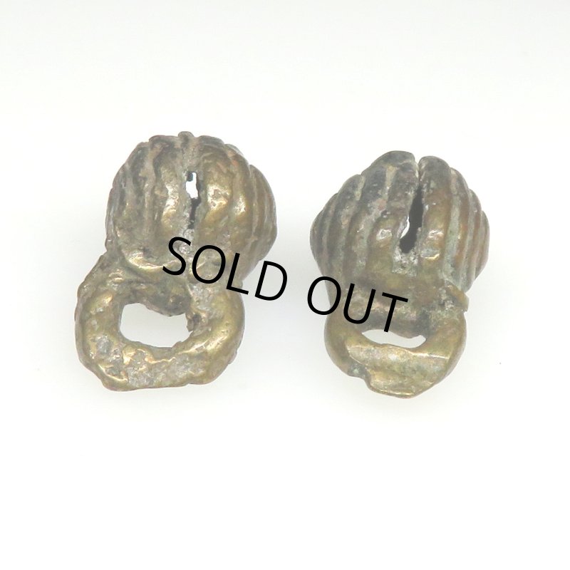 画像4: ナイジェリア真鍮の鈴 2個セット (4)