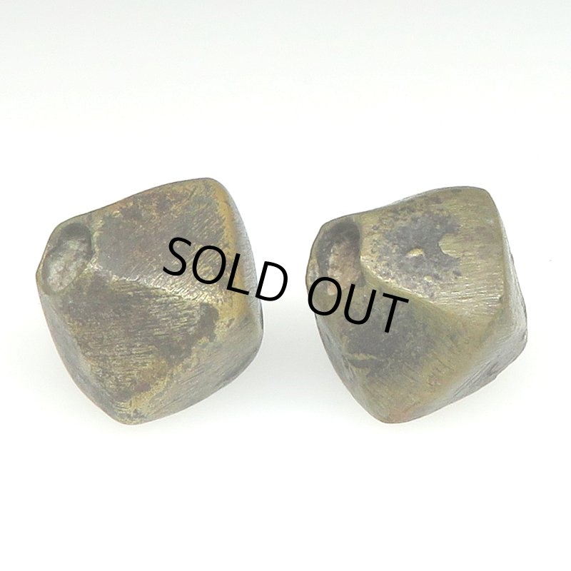 画像4: 西アフリカ真鍮ビーズ大　2個セット (4)