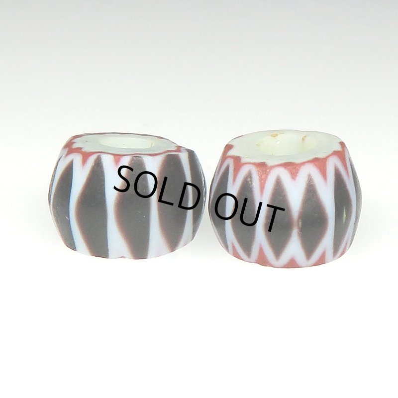 画像1: 黒い4層シェブロン2個セット (1)