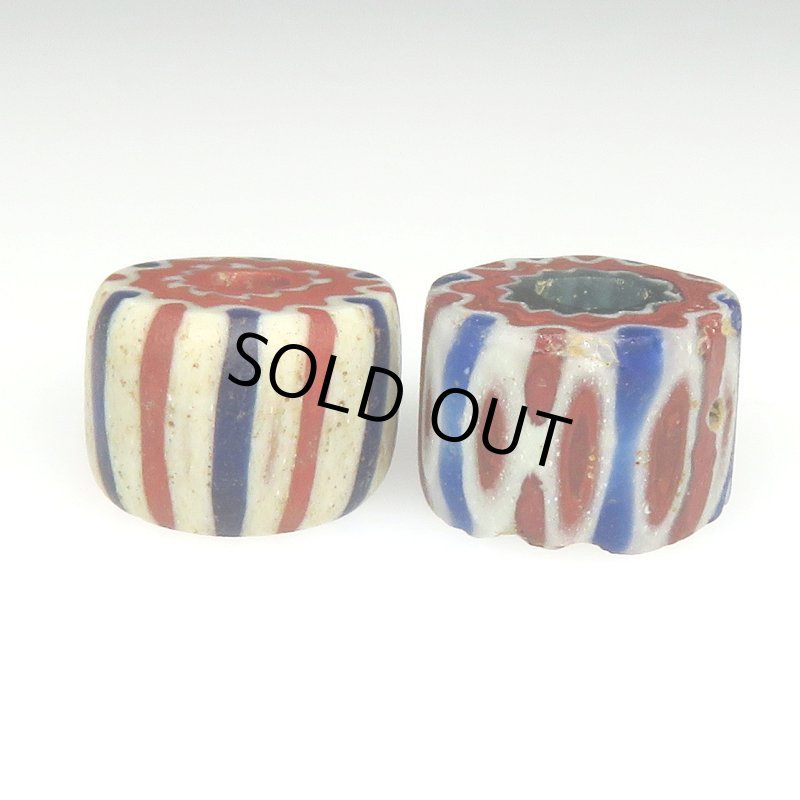 画像2: 古4層シェブロン　2個セット (2)