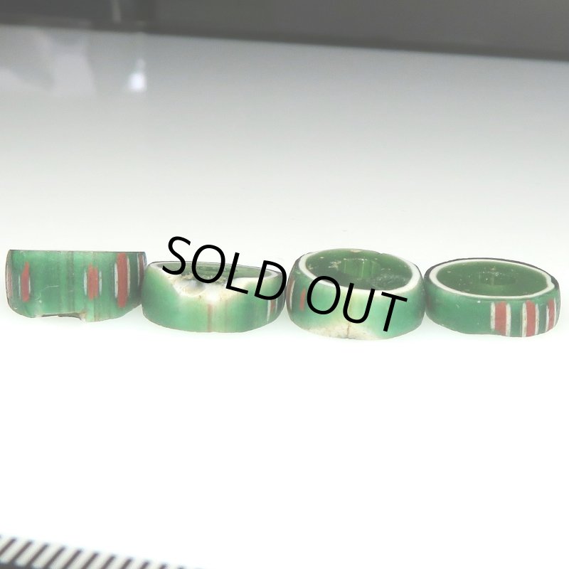 画像3: ヴェネチア筋玉　緑色系4個セット (3)